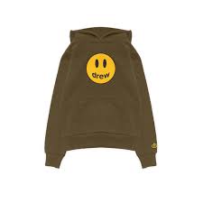 Drew Mascot Hoodie Kids Olive